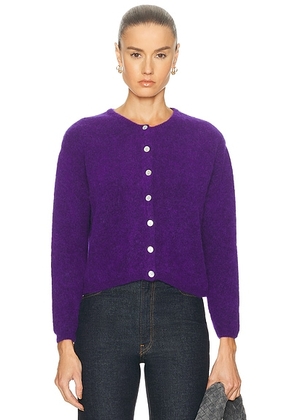 American Vintage Vitow Cardigan in Aubergine - Purple. Size L (also in M).