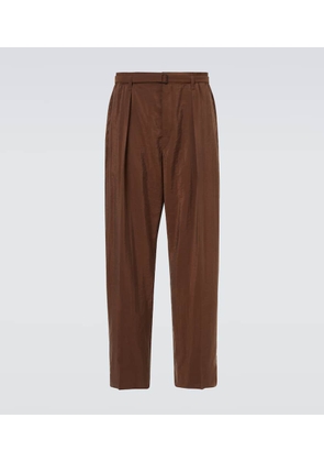 Lemaire Silk-blend wide-leg pants