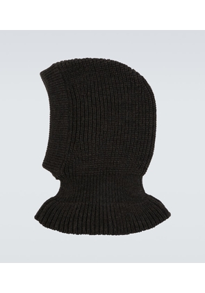 Lemaire Ribbed-knit alpaca wool-blend hood