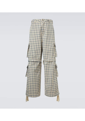 ERL Checked cotton cargo pants
