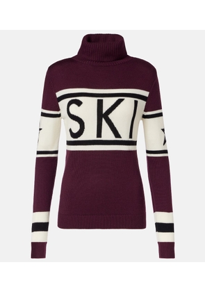Perfect Moment Schild intarsia wool sweater