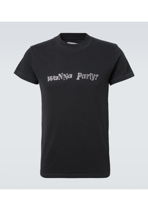 ERL Embellished cotton jersey T-shirt