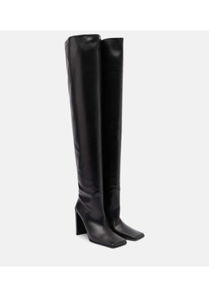 Alaia Leather over-the-knee boots