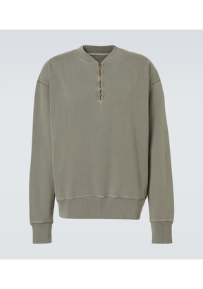 Maison Margiela Zip-up cotton sweatshirt