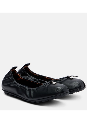 Hogan Hogan Olympia leather ballerina flats
