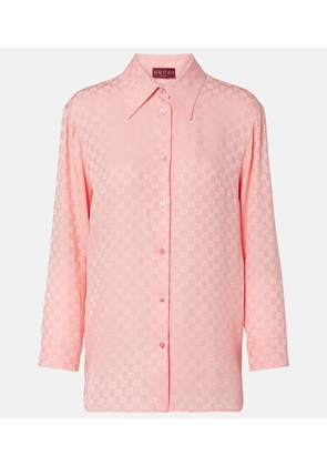 Gucci GG silk jacquard shirt