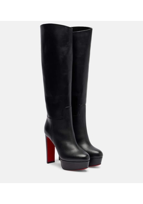 Christian Louboutin Loo 130 leather platform knee-high boots