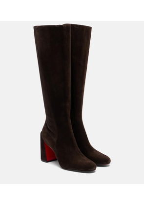 Christian Louboutin Loo 85 suede over-the-knee boots