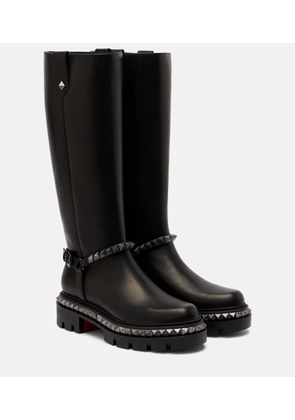 Christian Louboutin Marinetta studded leather knee-high boots