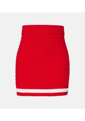 Perfect Moment Glacier wool miniskirt