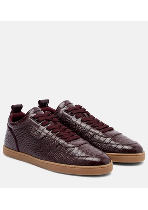 Christian Louboutin Tutti Rui croc-effect leather sneakers