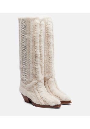 Gabriela Hearst Joseph shearling knee-high boots