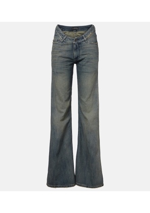 Balenciaga Low-rise wide-leg jeans