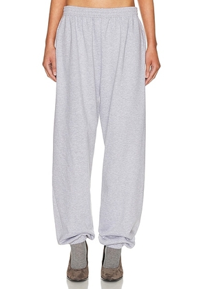 Magda Butrym High Waisted Jogger in Grey - Light Grey. Size 36 (also in ).