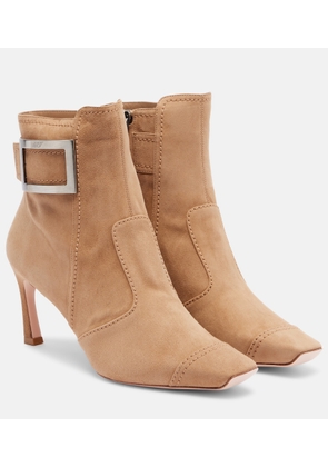 Roger Vivier Trompette 70 suede ankle boots