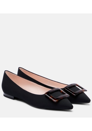 Roger Vivier Gommettine grosgrain ballet flats