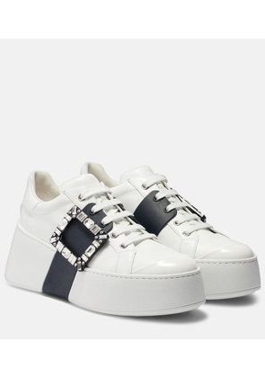 Roger Vivier Viv Skate leather platform sneakers