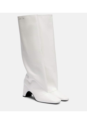 Coperni Bridge leather knee-high boots