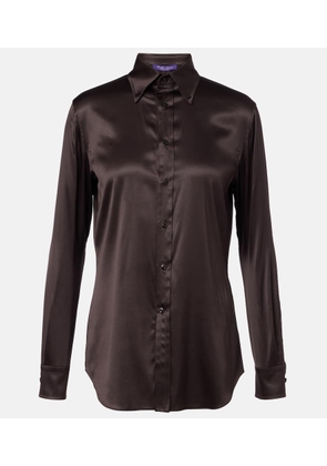 Ralph Lauren Collection Cameron silk-blend charmeuse shirt