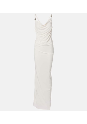 Coperni Draped open-back jersey maxi dress