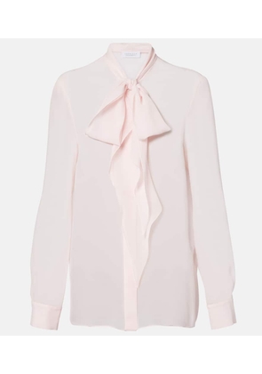 Gabriela Hearst Shildon tie-neck silk blouse