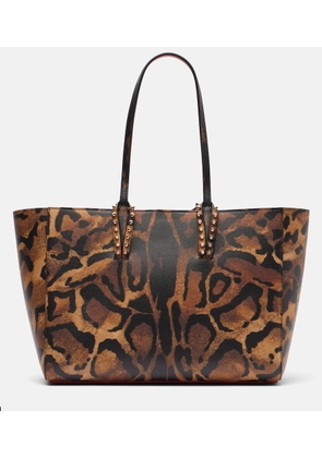 Christian Louboutin Leopard-print leather shopper