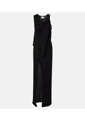 Coperni Layered cotton-blend jersey maxi dress