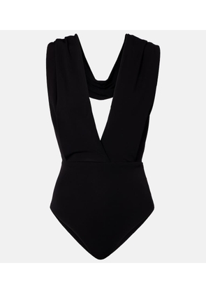 Balmain Hooded jersey bodysuit