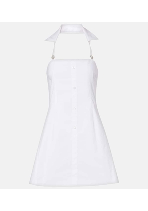Coperni Halterneck cotton minidress
