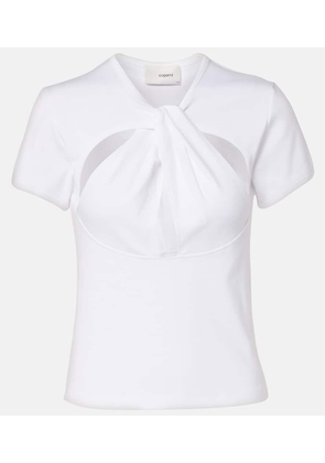 Coperni Cutout cotton T-shirt
