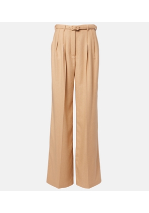 Gabriela Hearst Rhein high-rise wool flared pants