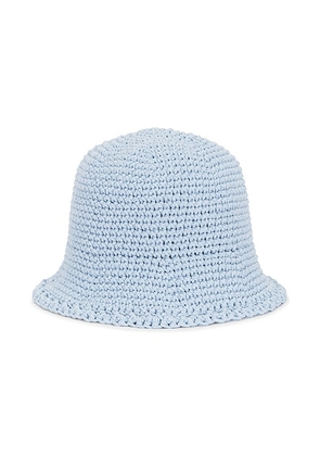 Magda Butrym Crochet Bucket Hat in Light Blue - Baby Blue. Size L/XL (also in S/M).