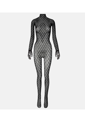 Wolford Mermaid cutout open-knit catsuit