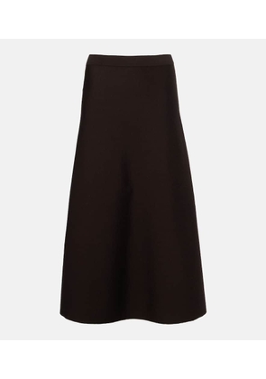 Gabriela Hearst Wool, silk, and cashmere midi skirt