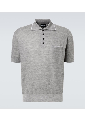 Giorgio Armani Cashmere and silk polo shirt