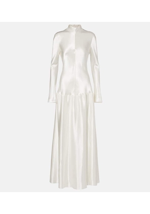Fforme Mila satin maxi dress