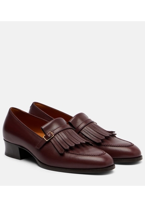 Loro Piana Pennan fringed leather loafers