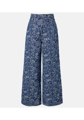Ganni Tapestry wide-leg jeans