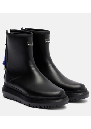 Sacai Logo ankle boots
