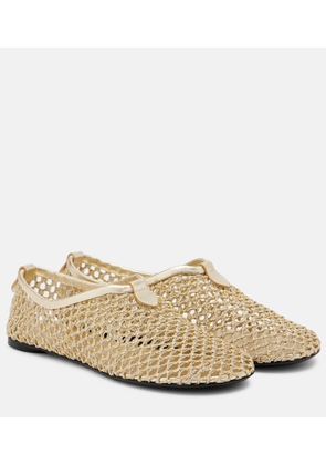 Loro Piana Floaty fishnet ballet flats