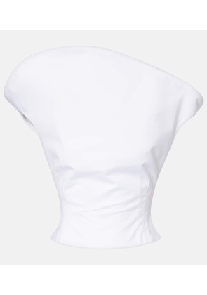 Magda Butrym Asymmetric cotton bustier top