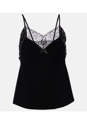 Acne Studios Nylon-trimmed top