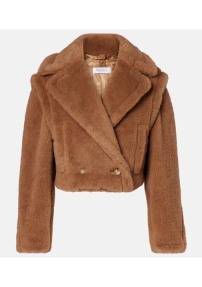 Max Mara Santos cropped camel hair and silk jacket