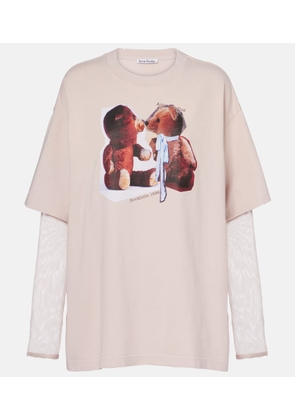 Acne Studios Layered printed cotton T-shirt