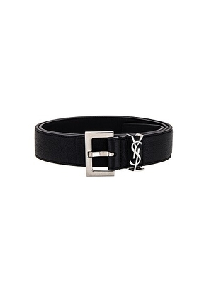 Saint Laurent Belt in Black - Black. Size 100 (also in 105, 75, 80, 95).