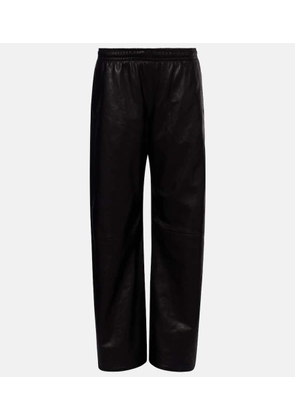 Acne Studios Leather wide-leg pants