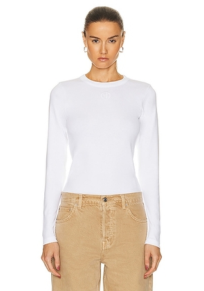 Saks Potts Eloise Long Sleeve T Shirt in White - White. Size XL (also in ).