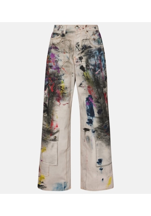 Acne Studios 1981 trompe l'oeil wide-leg jeans