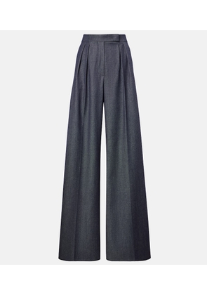 Max Mara Baden pleated virgin wool wide-leg pants