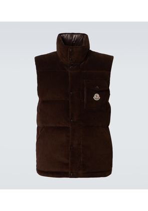 Moncler Agen cotton corduroy down vest